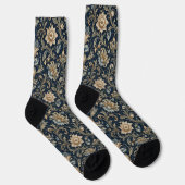 Dekorative Luxus-Blumenornamentik Socken (Rechts)