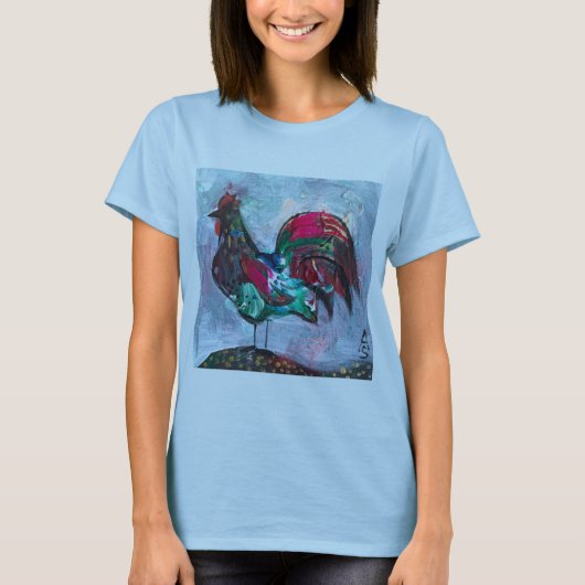 Dekorative Malerei Acrylvogelsteine Untersetzer sq T-Shirt (Vorderseite)