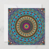 Dekorative Mandala-Einladung Einladung (Vorderseite)