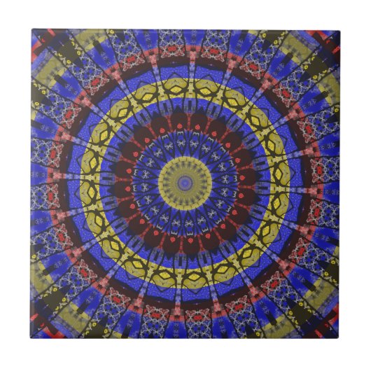 Dekorative Mandala-Keramikfliese Fliese (Vorderseite)