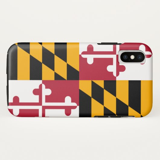 Dekorative Maryland-Staatsflagge Case-Mate iPhone Hülle (Rückseite (Horizontal))