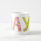 Dekorative Maya-Blumen und Stern Tasse (Mittel)