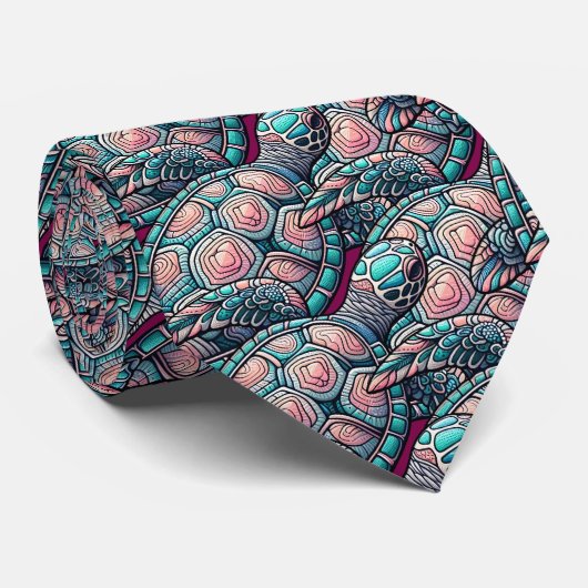 Dekorative Meeresschildkröte Krawatte (Gerollt)