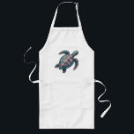 Dekorative Meeresschildkröte Lange Schürze<br><div class="desc">Entdecken Sie die faszinierende Schönheit dieser lebendigen,  aufwändig gestalteten Darstellung der Meeresschildkröten. Dieses Kunstwerk mit einem farbenprächtigen Kaleidoskop und mandala-inspirierten Mustern zeichnet das Wesen der marinen Eleganz und künstlerischen Kreativität aus und ist somit ein perfektes Stück für Naturliebhaber und Kunstsammler gleichermaßen.</div>