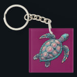 Dekorative Meeresschildkröte Schlüsselanhänger<br><div class="desc">Entdecken Sie die faszinierende Schönheit dieser lebendigen,  aufwändig gestalteten Darstellung der Meeresschildkröten. Dieses Kunstwerk mit einem farbenprächtigen Kaleidoskop und mandala-inspirierten Mustern zeichnet das Wesen der marinen Eleganz und künstlerischen Kreativität aus und ist somit ein perfektes Stück für Naturliebhaber und Kunstsammler gleichermaßen.</div>