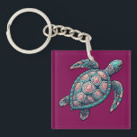 Dekorative Meeresschildkröte Schlüsselanhänger<br><div class="desc">Entdecken Sie die faszinierende Schönheit dieser lebendigen,  aufwändig gestalteten Darstellung der Meeresschildkröten. Dieses Kunstwerk mit einem farbenprächtigen Kaleidoskop und mandala-inspirierten Mustern zeichnet das Wesen der marinen Eleganz und künstlerischen Kreativität aus und ist somit ein perfektes Stück für Naturliebhaber und Kunstsammler gleichermaßen.</div>