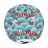 Dekorative Meereswelle Baseball (Rückseite)
