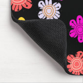 Dekorative mehrfarbige Blumen Mousepad (Ecke)