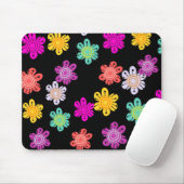 Dekorative mehrfarbige Blumen Mousepad (Mit Mouse)