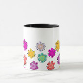 Dekorative mehrfarbige Blumen Tasse (Zentrum)