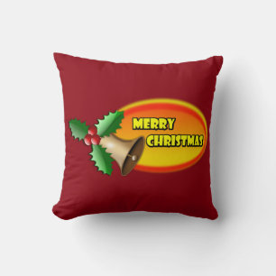 Dekorative Merry Weihnachten Heiligen Abzeichen Ov Kissen