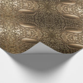 Dekorative Metallische Antike Silber Elegantes Mus Geschenkpapier (Ecke)