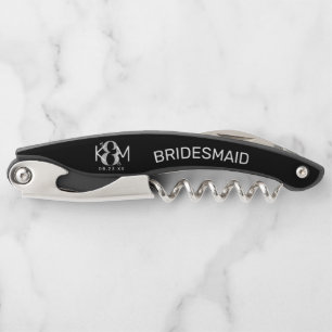 Dekorative moderne Brautjungfer-Hochzeit ID887 Kellnermesser