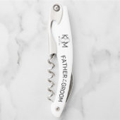 Dekorative Moderne Hochzeit Vater von Groom B ID88 Kellnermesser (Vorderseite)