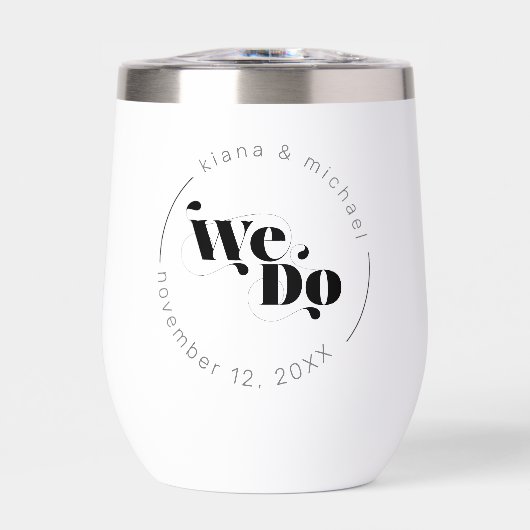 Dekorative moderne Hochzeit Wir tun ID887 (Vorderseite)