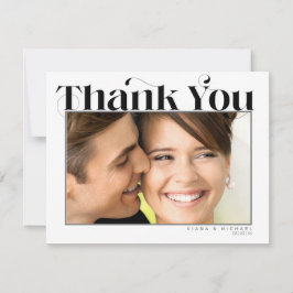 Dekorative moderne Hochzeit Wir tun ID887 Dankeskarte