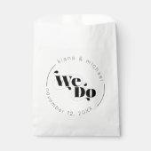 Dekorative moderne Hochzeit Wir tun ID887 Geschenktütchen (Vorderseite)