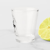 Dekorative moderne Hochzeit Wir tun ID887 Schnapsglas (Rechts)