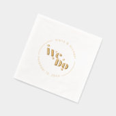 Dekorative moderne Hochzeit Wir tun ID887 Servietten Mit Folie (Links)