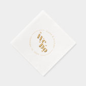 Dekorative moderne Hochzeit Wir tun ID887 Servietten Mit Folie (Rechts)