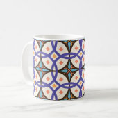 Dekorative Mosaik-Keramik Verziertes Fliesenmuster Kaffeetasse (Vorderseite Links)