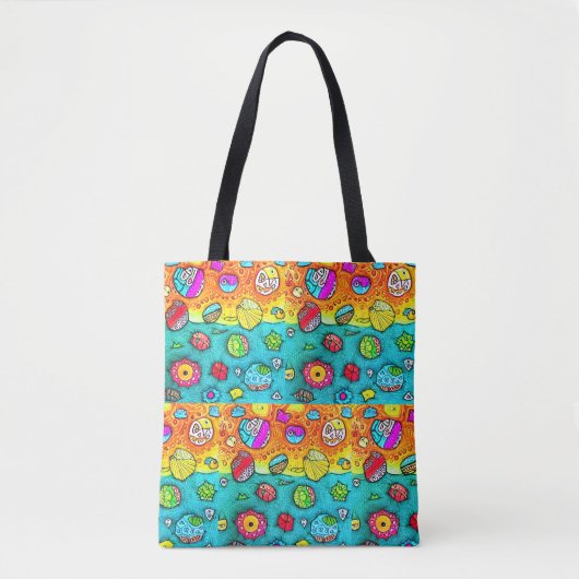 Dekorative Muscheln und Steine Tasche (Vorderseite)