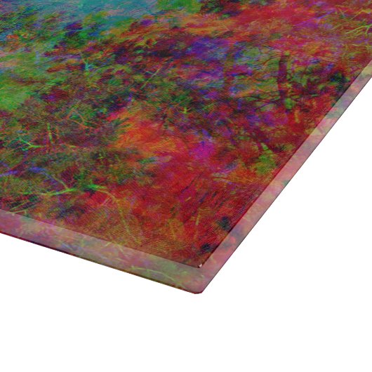 Dekorative Mystische Abstrakte Baumkunst Schneidebrett (Ecke)