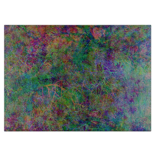 Dekorative mystische Farbenprägung Schneidebrett (Vorderseite)