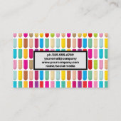 Dekorative Nageldesigns | Nagelpolnischer Brush Visitenkarte (Rückseite)