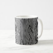 Dekorative nahtlose Muster-Wellen Kaffeetasse (VorderseiteRechts)