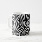Dekorative nahtlose Muster-Wellen Kaffeetasse (Vorderseite Links)