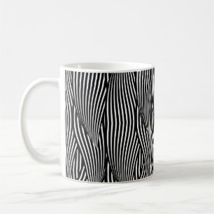 Dekorative nahtlose Muster-Wellen Kaffeetasse