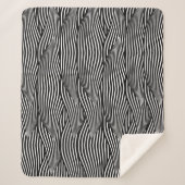 Dekorative nahtlose Muster-Wellen Sherpadecke (Vorderseite)