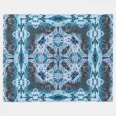 Dekorative Native Winter Wolf Spirit Shaman Wheel Fleecedecke (Vorderseite (Horizontal))