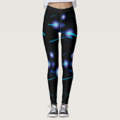 dekorative Neonleuchten mit glänzenden Formen Leggings (Vorderseite)