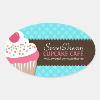 Dekorative Niedliche Cupcake Jar Stickers