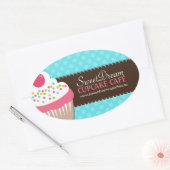 Dekorative Niedliche Cupcake Jar Stickers (Umschlag)