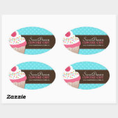 Dekorative Niedliche Cupcake Jar Stickers (Blatt)