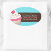 Dekorative Niedliche Cupcake Jar Stickers (Tasche)