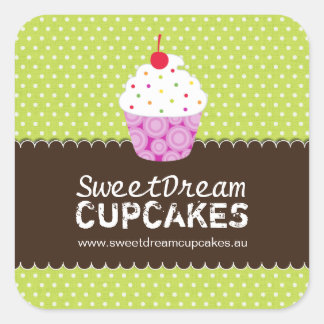Dekorative Niedliche Cupcake Stickers