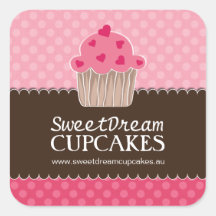 Dekorative Niedliche Cupcake Stickers