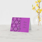 Dekorative Note Card mit lackiertem rosa Muster Karte (Gelbe Blume)