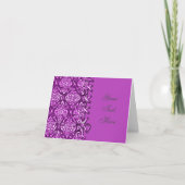Dekorative Note Card mit lackiertem rosa Muster Karte (Vorderseite)