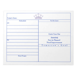 Dekorative Notizblöcke der lila Krone