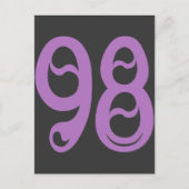 DEKORATIVE NUMMER 98 POSTKARTE (Vorderseite)