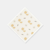 Dekorative Orange Slice Print Napkins Serviette (Ecke)