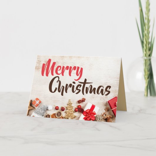 Dekorative Ornamente, Weihnachtsgrüße Karte (Vorderseite)