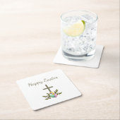 Dekorative Ostereier Botanisches einfaches Kreuz Rechteckiger Pappuntersetzer (Vor Ort)