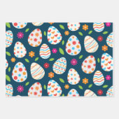 Dekorative Ostereier mit Blume und Blätter (Vorderseite)