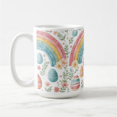 Dekorative Ostereier Pastell Frühling Regenbogen T Kaffeetasse (Links)